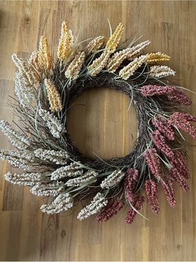 Decorative Grapevine Berry Wreath | Farmhouse Cottage Rustic Home Décor